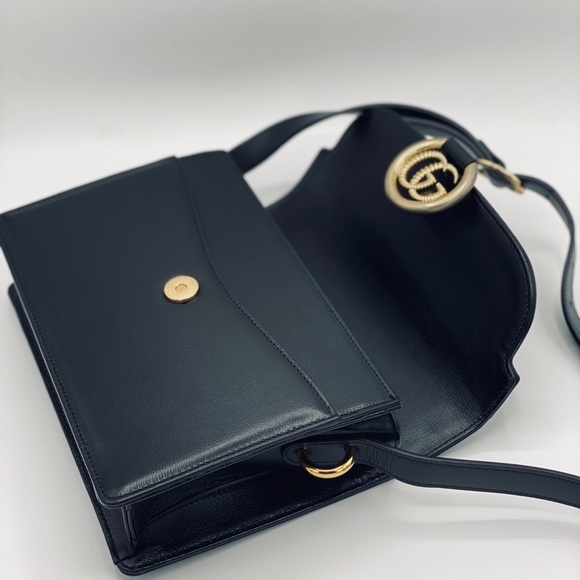 GUCCI CALFSKIN GG RING SHOULDER BAG - Picture 13 of 13